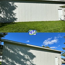 Residential-Soft-Washing-in-Black-River-MI-Aluminum-Pole-Barn-Restoration 1